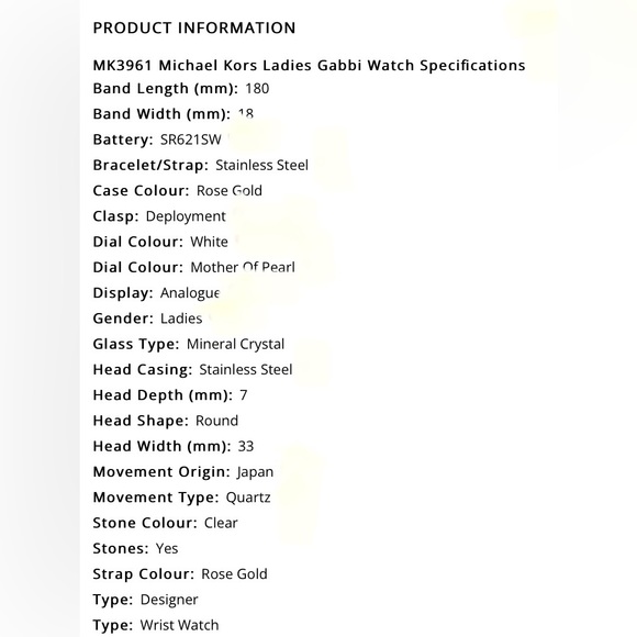 NWT Michael Kors Watch Rose Gold MK3961 - Picture 9 of 9